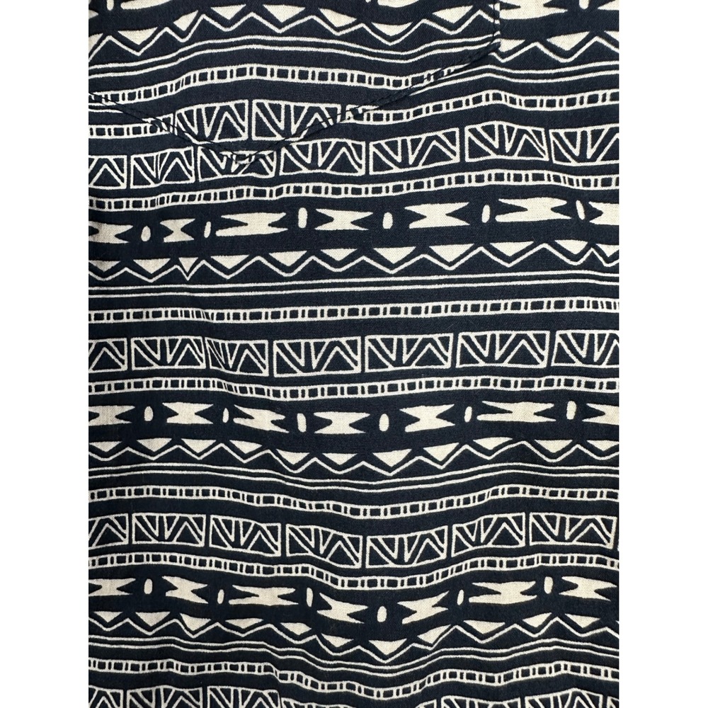 ROPER Pearl Snap Aztec Tribal Print Men's Medium Long Sleeve Button Down Shirt - Picture 12 of 13